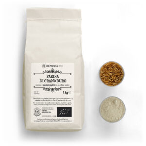 Farina biologica di grano duro, confezione da 1 kg
