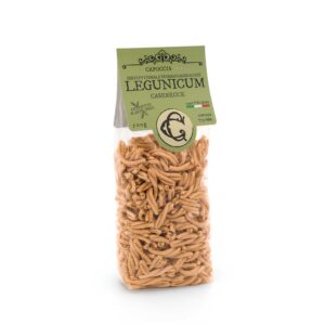 Caserecce biologiche alle lenticchie : pasta bio realizzata con grani duri bio e legumi biologici