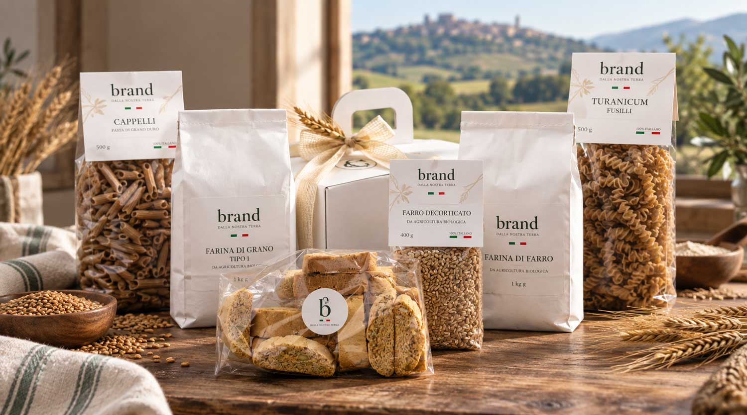 Prodotti realizzabili da Capoccia Bio a partire dalla terra del cliente, con packaging con brand Aziendale